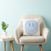 Coussin smiley visage personnalisé nom joyeux sourire (Chaise)