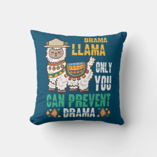Coussin Smokey the Llama Only You Can Prevent Drame