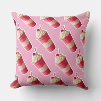 Coussin Smoothie à la crème de fraise en couches