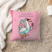 Coussin Snack First, Questions Later Pillow | Cool Duck wi (Couverture)