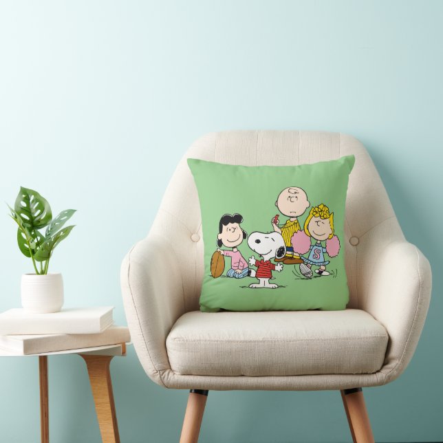 Coussin Snoopy et Gang Play Football (Chaise)