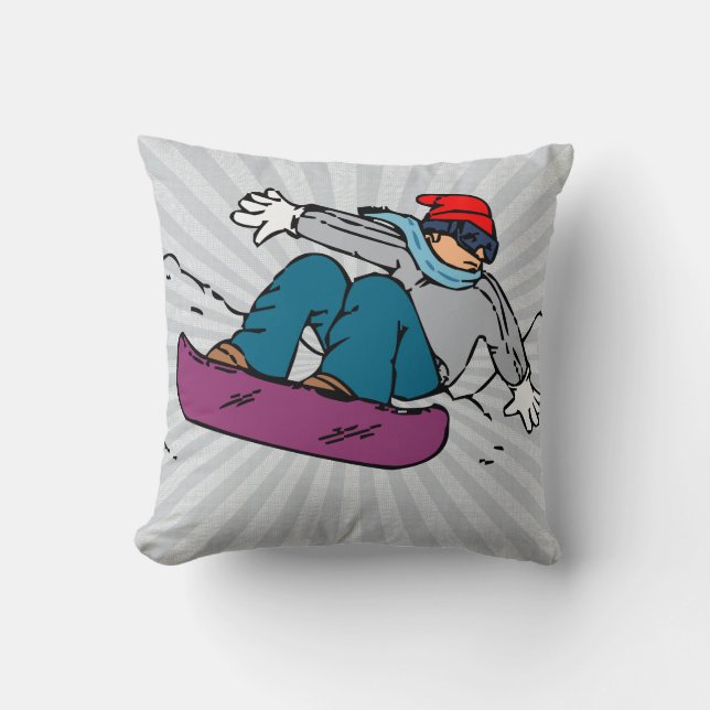 Coussin Snowboard cool | amateurs de snowboard |snowboard (Recto)