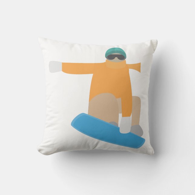 Coussin Snowboarder (Recto)