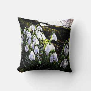 Coussin Snowdrops Photographie Printemps