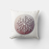 Coussin Snowflake Ornament Icon – Winter Holiday Design  (Recto)