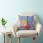 Coussin Snowflakes Christmas Hamster (Chaise)