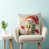 Coussin Snowman joyeux (Chaise)