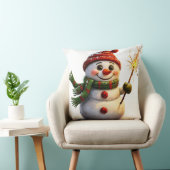 Coussin Snowman joyeux (Chaise)