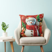 Coussin Snowman joyeux (Chaise)