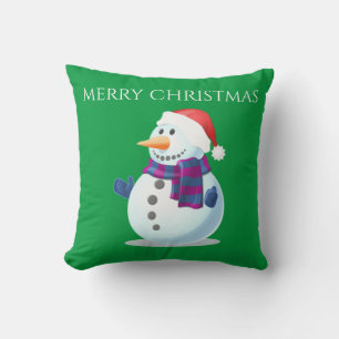 Coussin SNOWMAN noël lancer oreiller.
