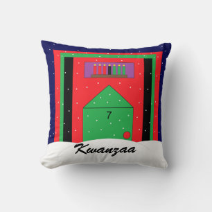 Coussin Snowy Kwanzaa