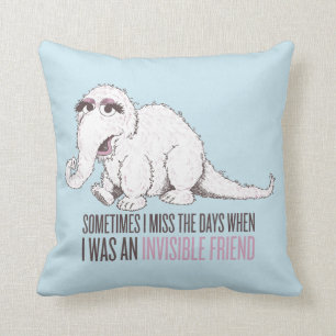 Coussin Snuffleupagus Parfois je regrette le passé