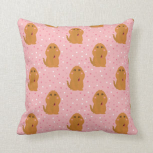 Coussin Snuffleupagus Pink Polka Motif