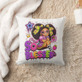 Coussin So Blessed™ StarBerry | Fille Mignonne aux Fraises (Couverture)