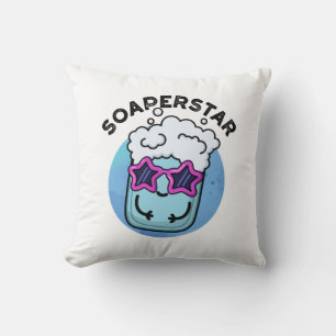 Coussin Soaperstar Funny Superstar Soap Pun