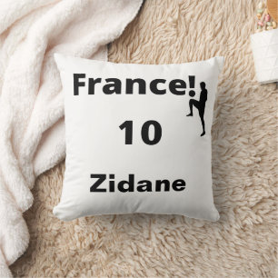 Coussin Soccer France, personnalisable