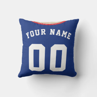 Coussin Soccer Jersey Modèle Blue Side Stripes