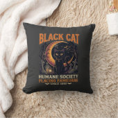 Coussin Société humanitaire du chat noir Halloween Croissa (Couverture)