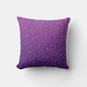 Coussin Soda au raisin avec fond d'art à bulles minuscules