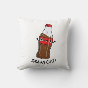 Coussin Soda-rn Cute Funny Soda Pun