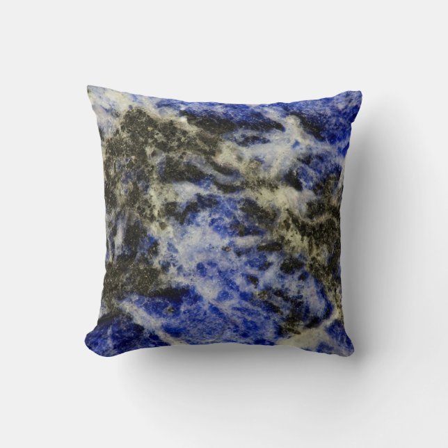 Coussin Sodalite bleue (Recto)