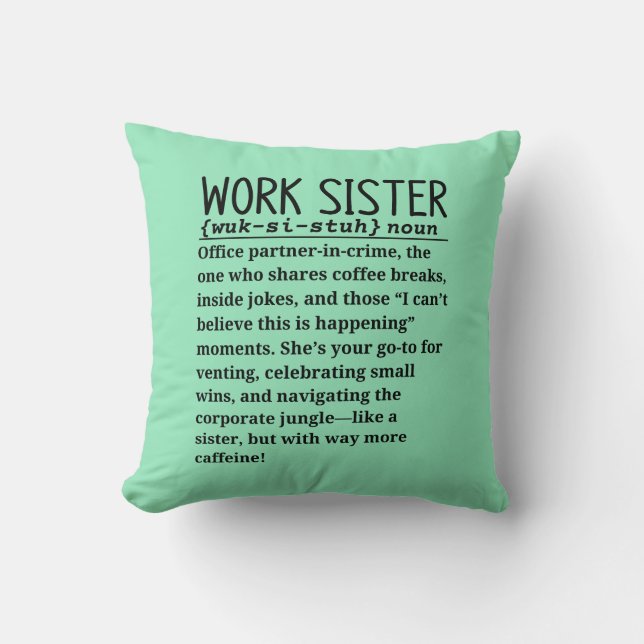 Coussin soeur de travail (Recto)