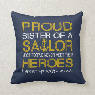 Coussin Soeur fière d'un marin