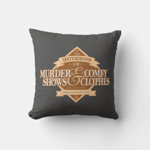 Coussin Sœurise de séries policières et de vêtements confo
