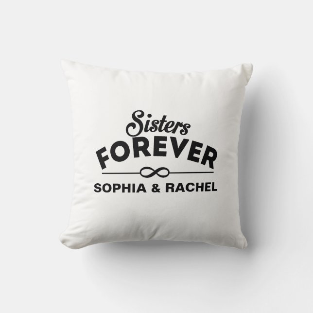 Coussin Soeurs pour toujours Modèle (Recto)