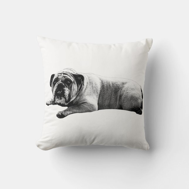 Coussin Soft Bulldog Repos (Recto)