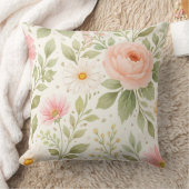 Coussin Soft Floral Watercolor Pattern   (Couverture)