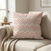 Coussin Soft Pastel Chevron Zigzag Pattern