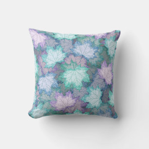 Coussin Soft Pastel Feuilles