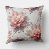 Coussin Soft Pastel Floral Throw Pillow 20x20 – Botanical (Verso)