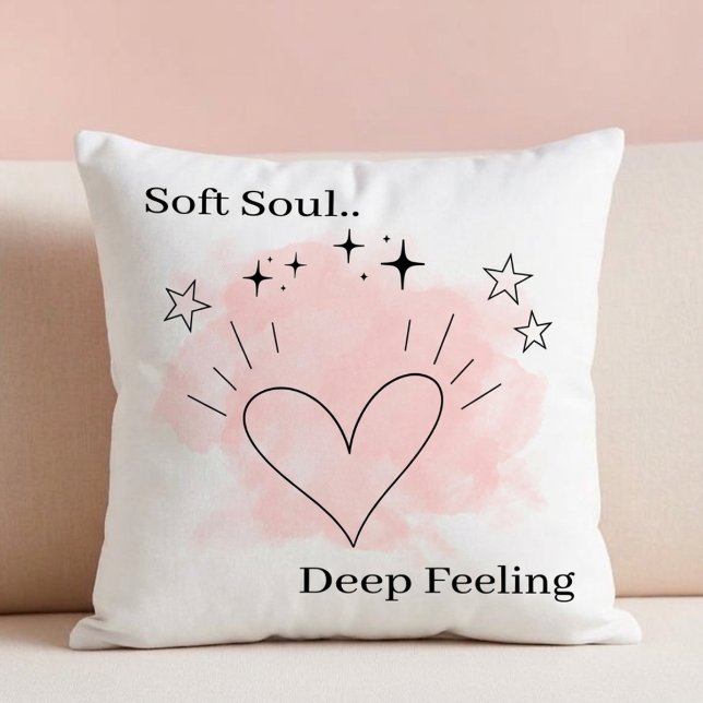 Coussin « Soft Soul Throw » – Texte personnalisabl (Créateur téléchargé)