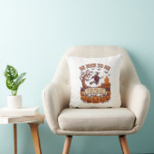 Coussin Soi Nice Moi Sorcière d'Halloween Balai Citrouille (Chaise)