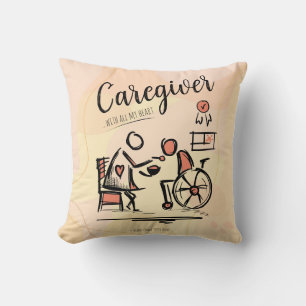 Coussin Soigneur ...Avec Tout Mon Coeur. Cadeau