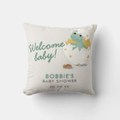 Coussin Soirée de Baby shower de bienvenue inspirée de Cut (Recto)
