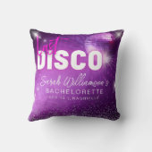 Coussin Soirée de jeune fille néon violet rose dernière di (Verso)