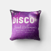 Coussin Soirée de jeune fille néon violet rose dernière di (Recto)