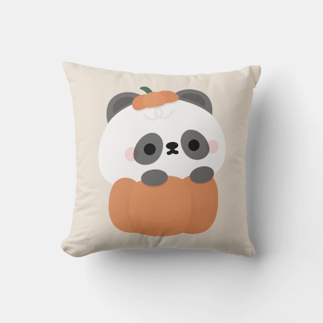 Coussin Soirée d'Halloween simple et amusante (Recto)