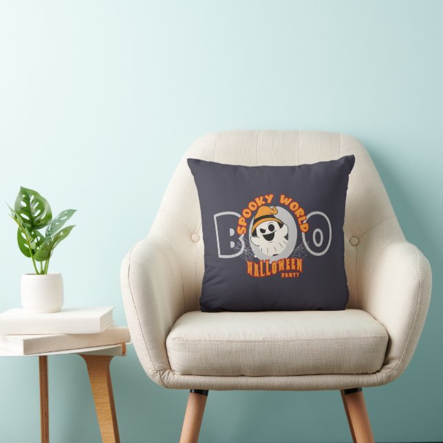 Coussin Soirée Halloween Spooky World | 40 cm (Chaise)