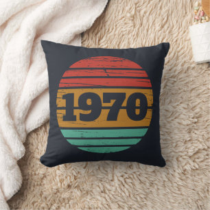 Coussin Soirée personnalisée vintage de 55 ans