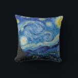 Coussin Soirée Van Gogh Starry. Impressionnisme art vintag<br><div class="desc">Van Gogh "The Starry Night" lance l'oreiller.</div>