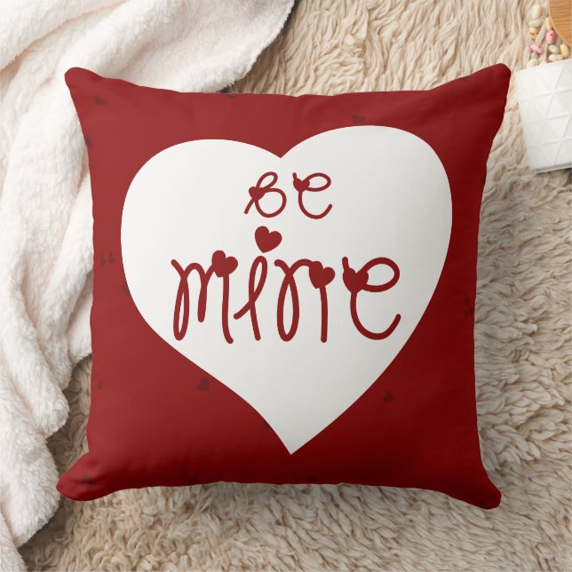 Coussin Sois à Moi Cœurs Saint-Valentin (Couverture)