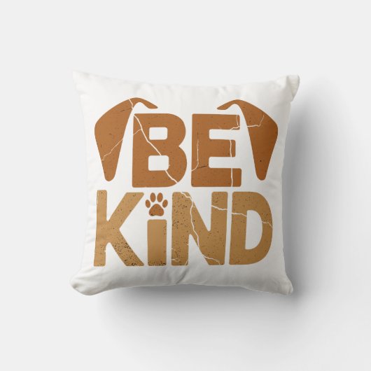 Coussin Sois Gentil - Amateur de Chiens (Recto)