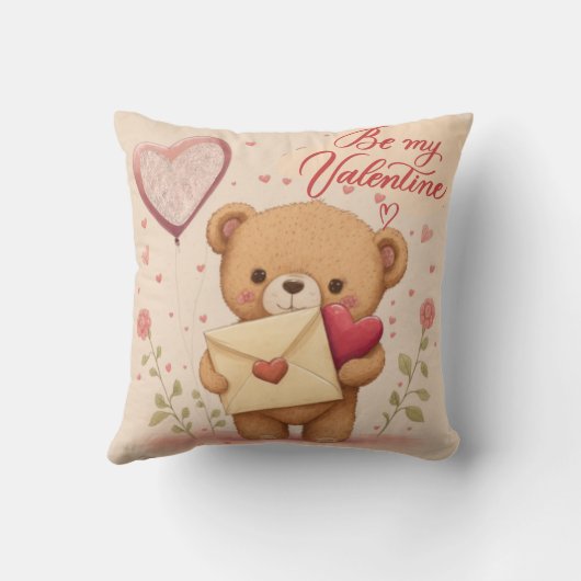 Coussin Sois ma Saint Valentin (Verso)