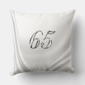 Coussin Soixante-cinquième cadeaux d'anniversaire de (Verso)