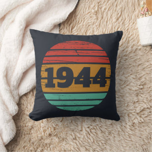 Coussin Soixante-dix vintages fête du 80e anniversaire