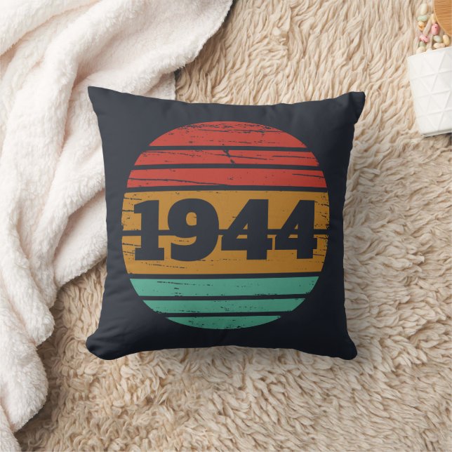 Coussin Soixante-dix vintages fête du 80e anniversaire (Couverture)